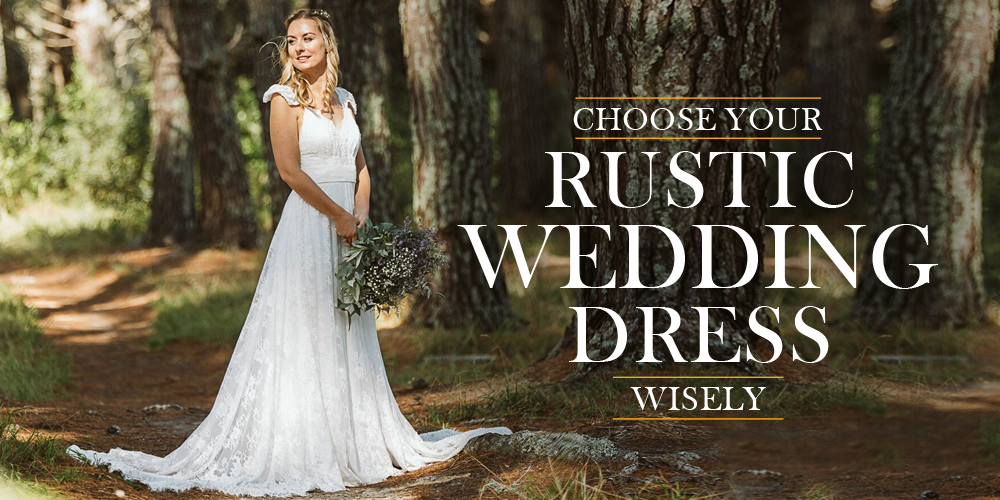 Rustic-Themed Wedding Dress