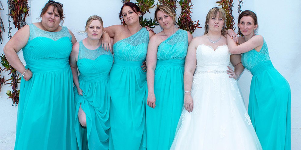 Just the Best-Blue-Ever bridal party from Emma & Matt's beautiful ceremony