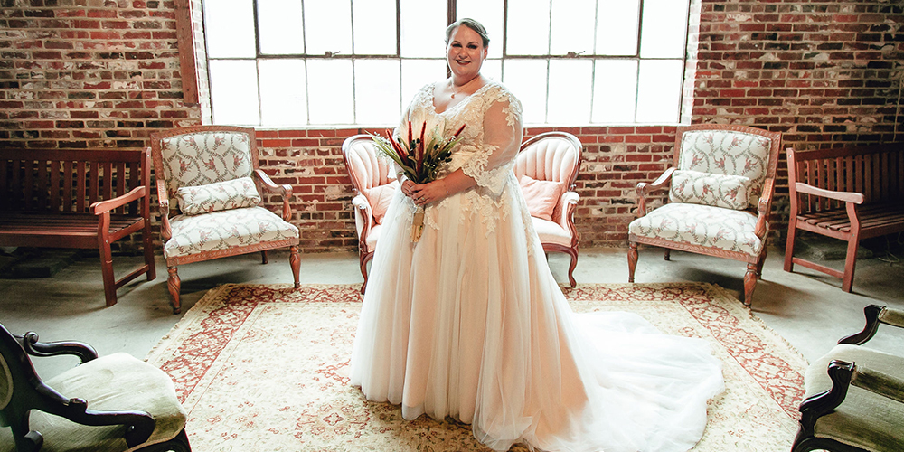 beautiful bride and sweet smile