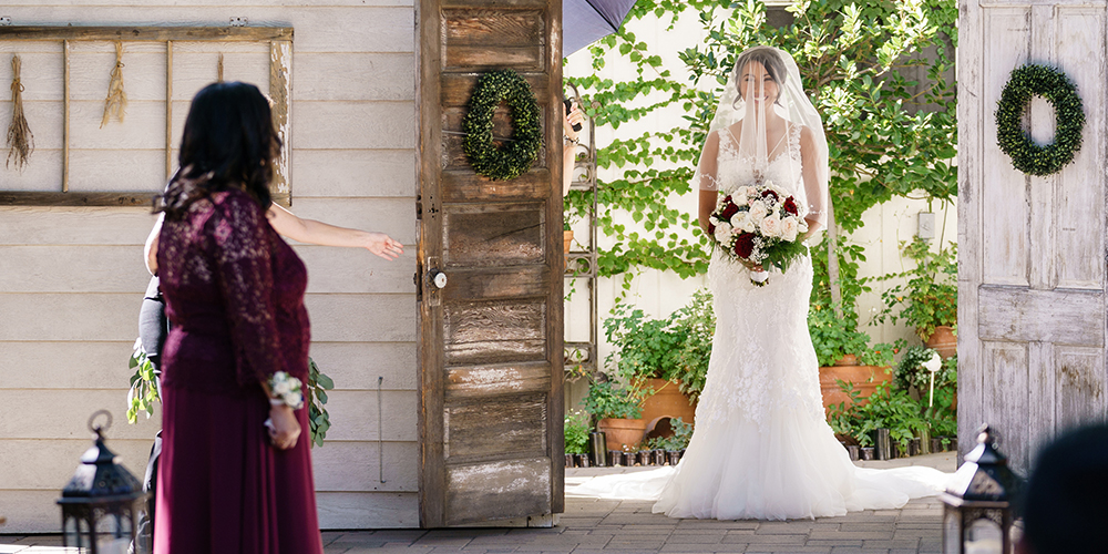 walking down the aisle