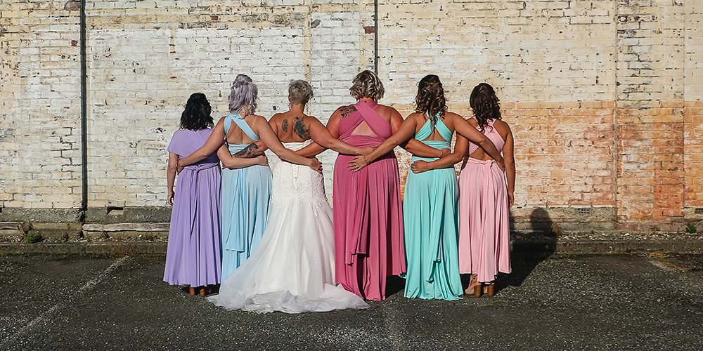 bridal tribe with stunning gowns