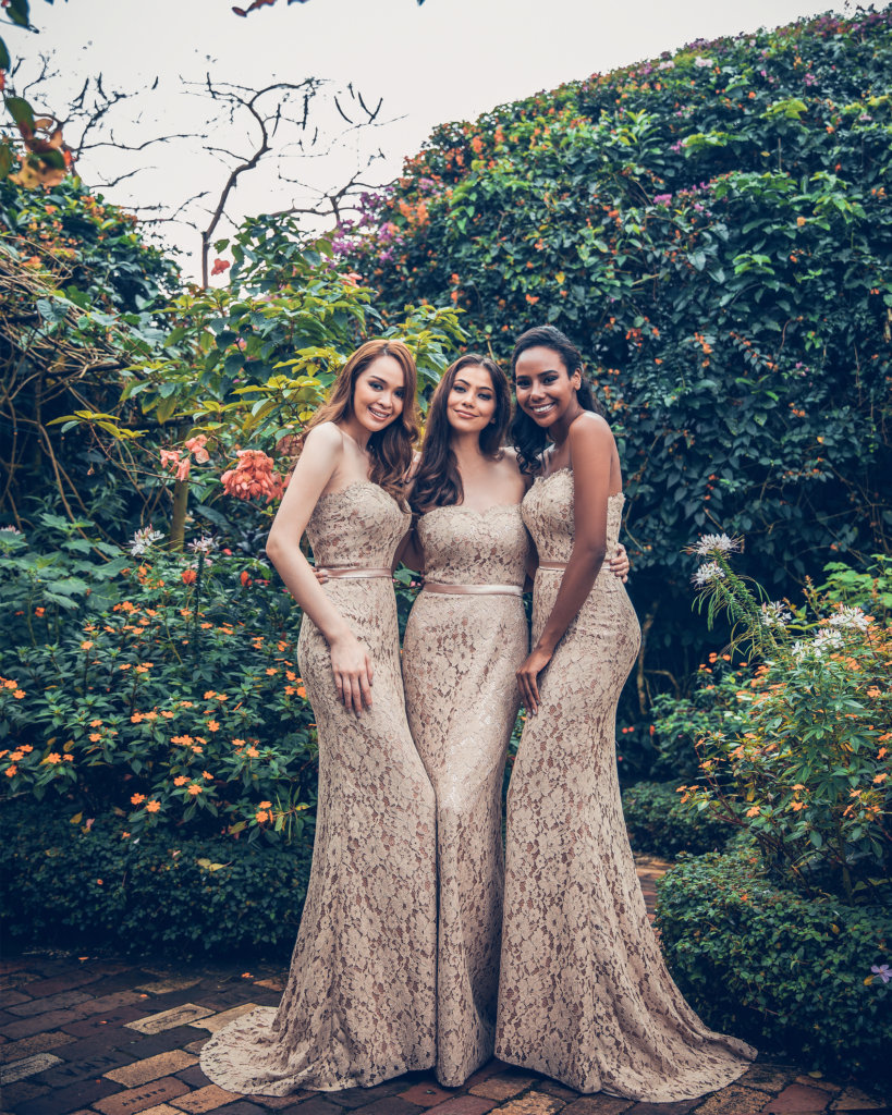 Lace bridesmaid dresses