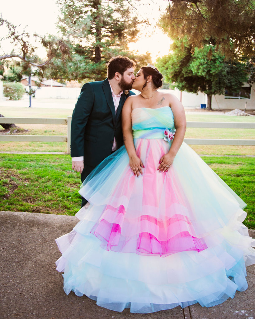 Rainbow Wedding Gown #JWLT15067