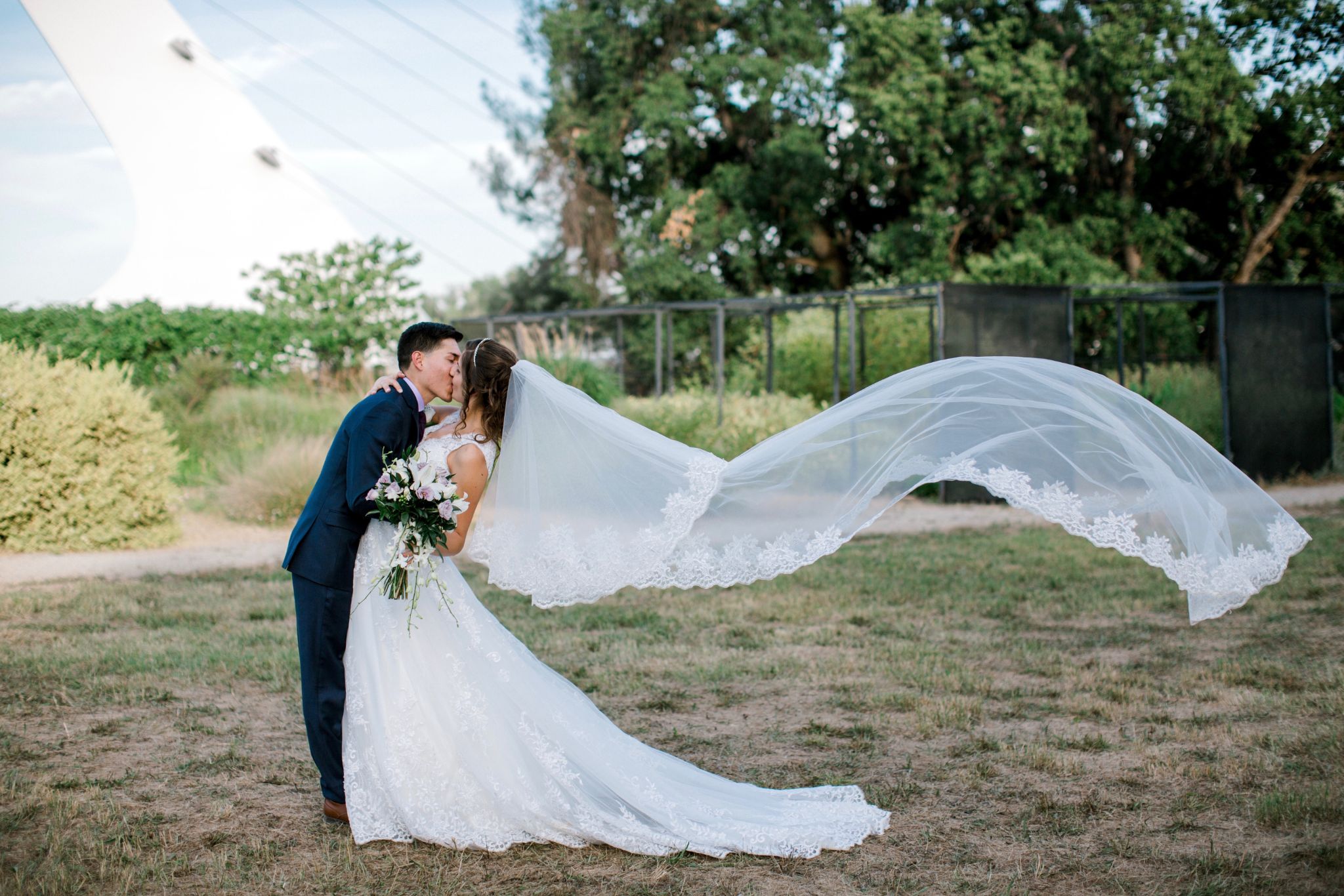 Our Favorite Wedding Dresses with Matching Bridal Veils - Pretty