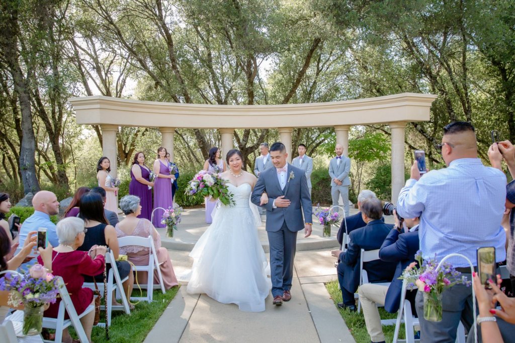 He was holding his tears when he first saw me walk down the aisle.