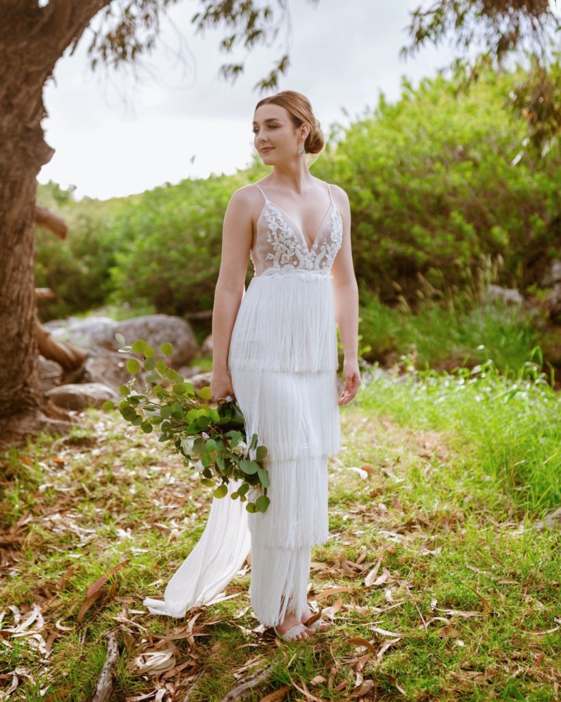 Tips To Pull Off a Deep Neck Wedding Dress on Your Big Day | Cocomelody Mag