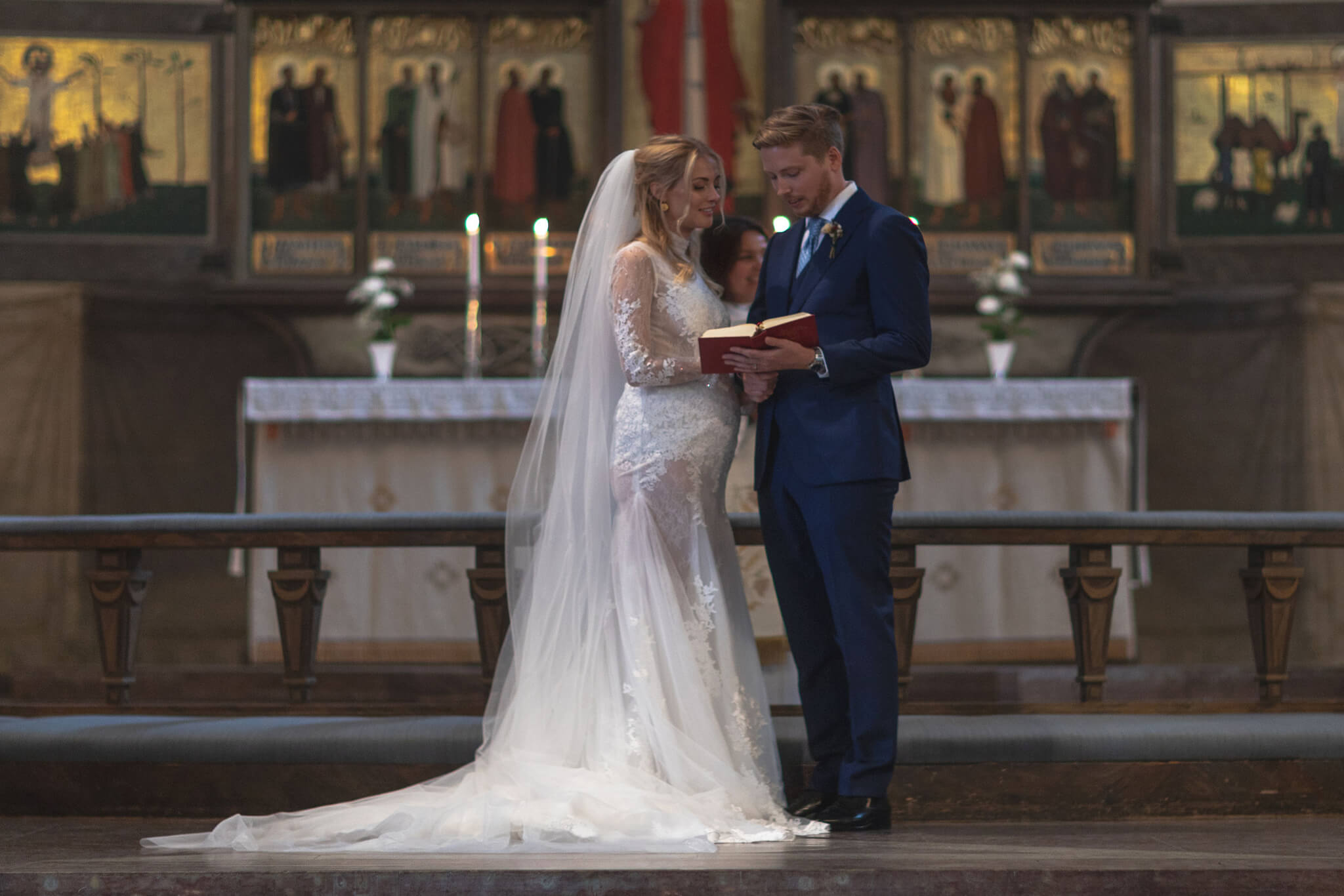 Exciting Bridal Moment - Exchanging wedding Vows