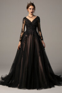 Cocomelody Black Wedding Dresses - CW2336