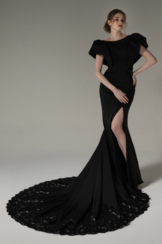 Cocomelody Black Wedding Dress CW2490