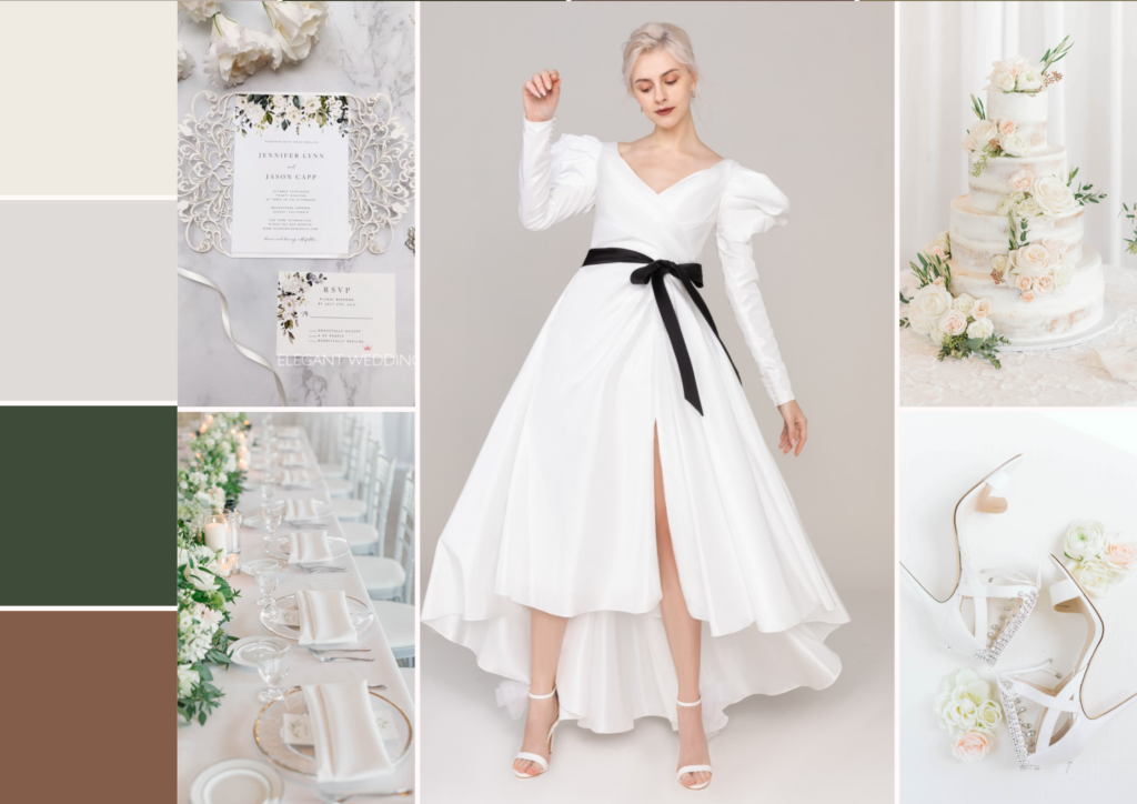 WHITE wedding palette 