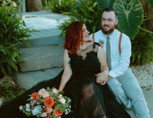 affordable gothic wedding gown
