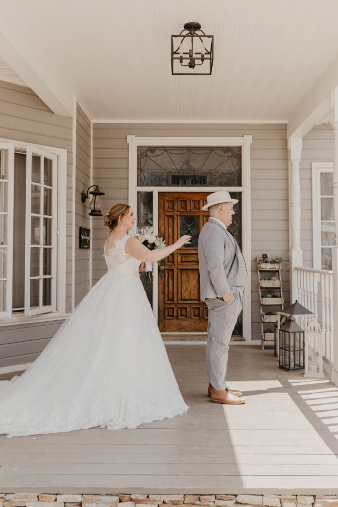 A-Line Court Train Tulle And Organza Wedding Dress first look