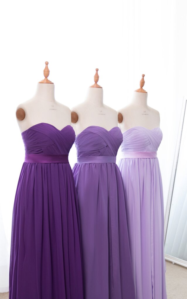 purple bridesmaid dresses