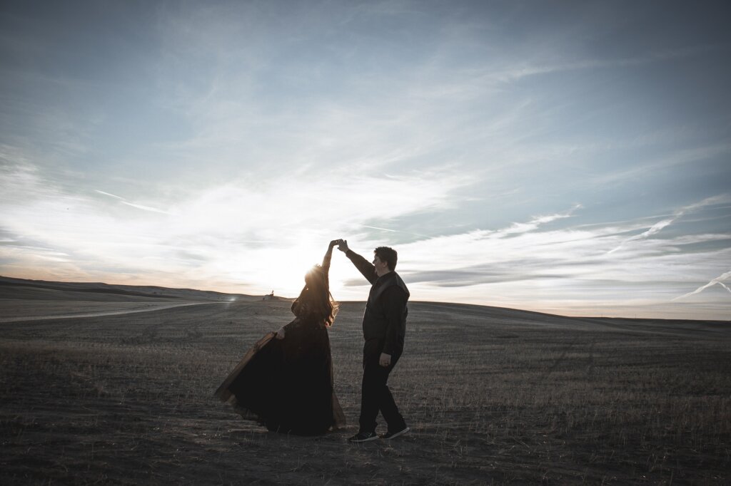 black tulle wedding dress