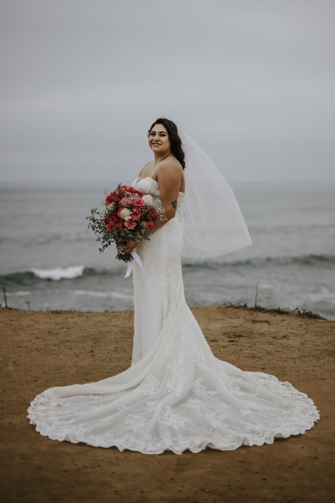 stunning beach wedding dress
