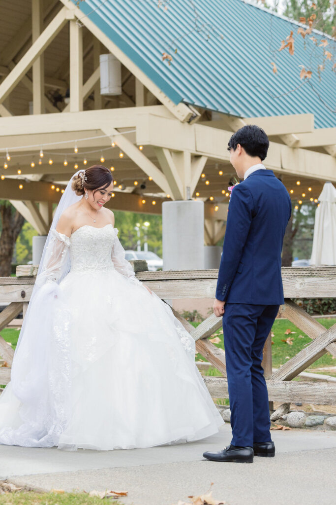 A-Line Court Train Tulle Wedding Dress