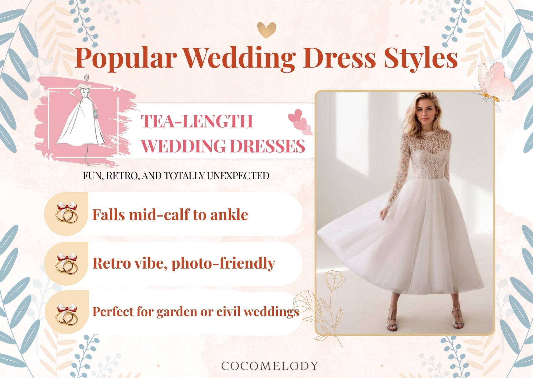 Tea-length wedding dresses