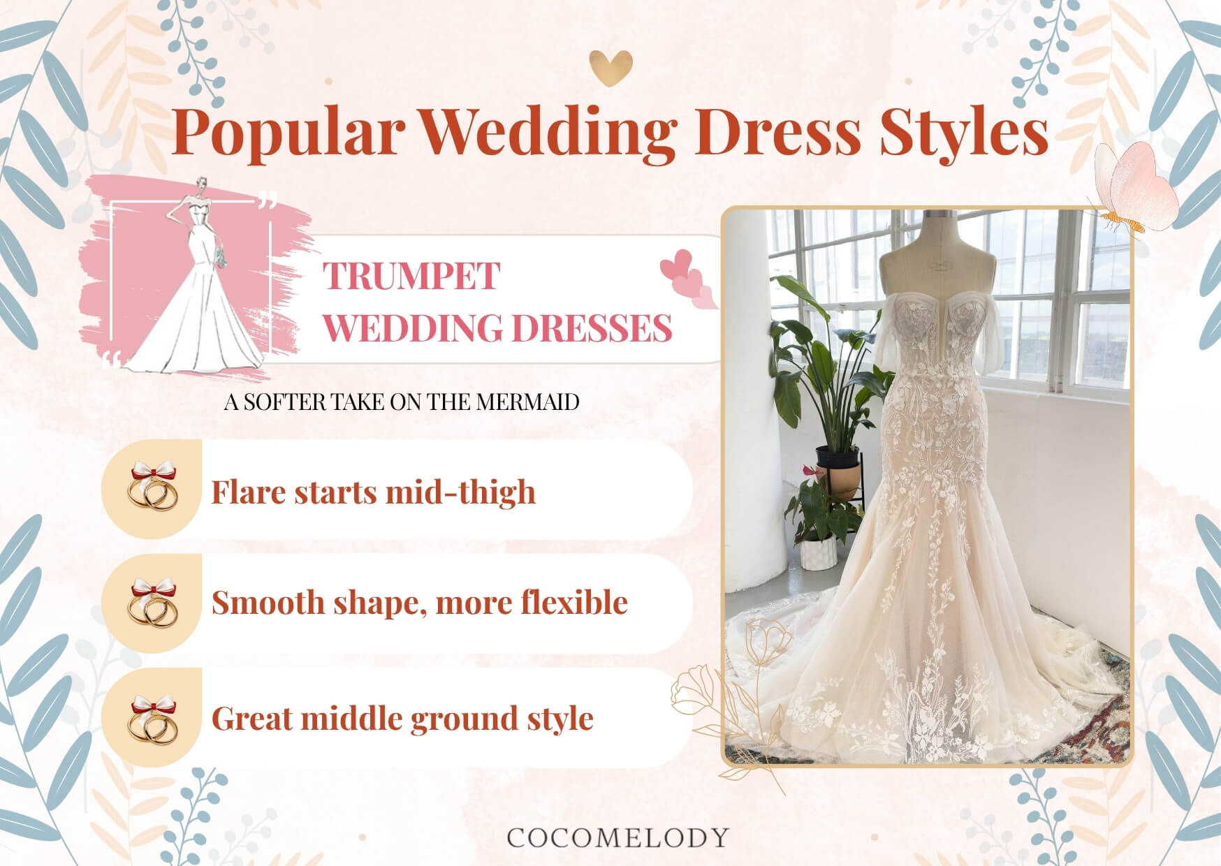 Trumpet wedding gowns
