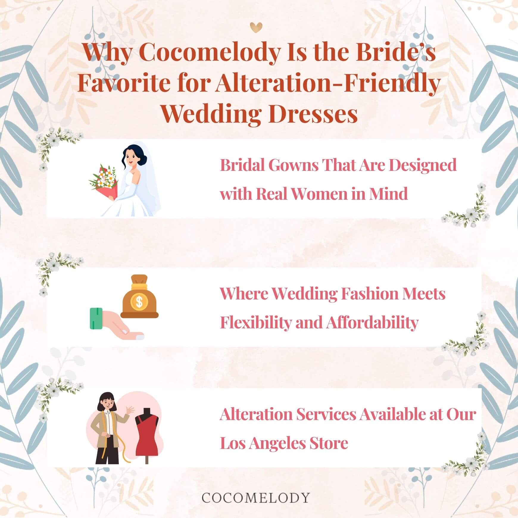 Why Cocomelody Is the Bride’s Favorite for Alteration-Friendly Wedding Dresses