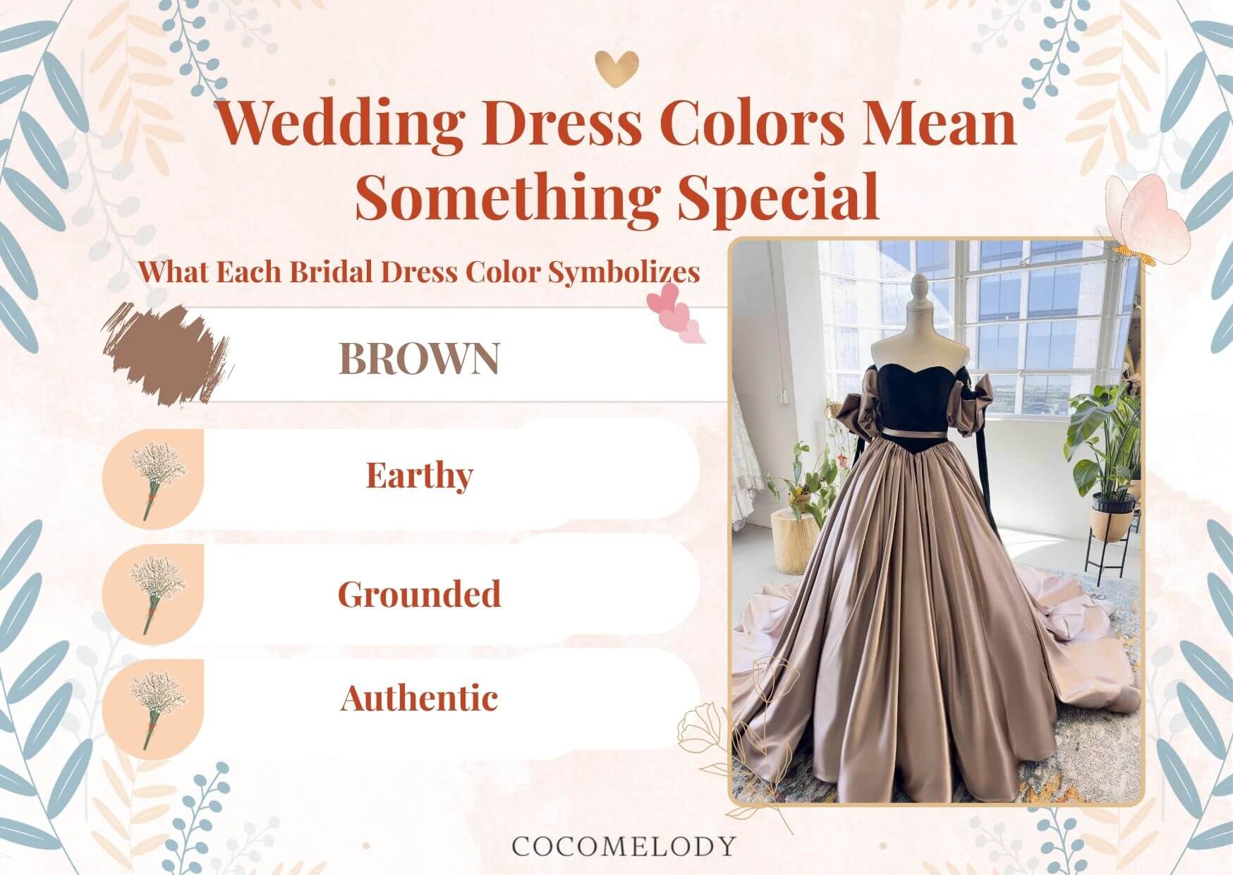 Wedding Dress Colors Means - Brown