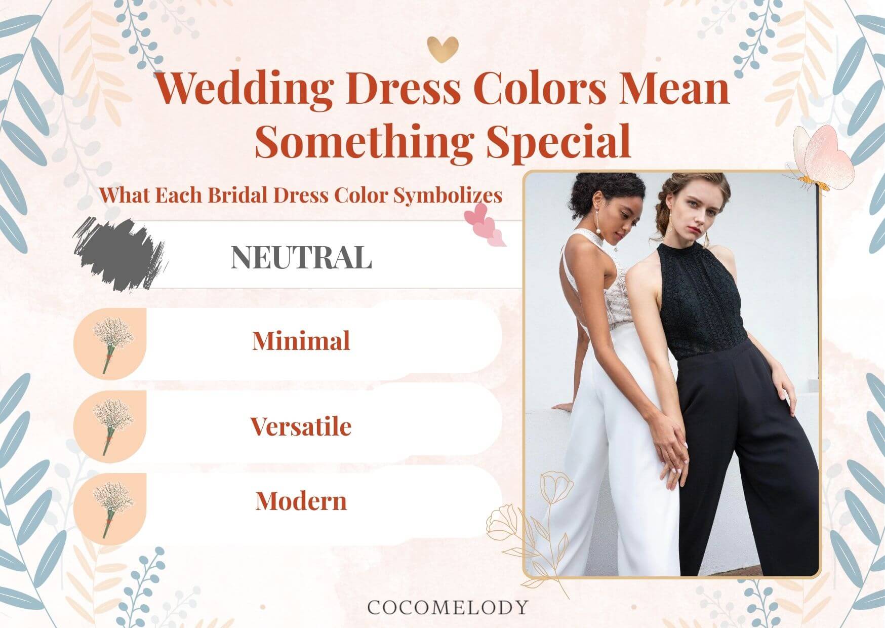 Wedding Dress Colors Means - Neutral