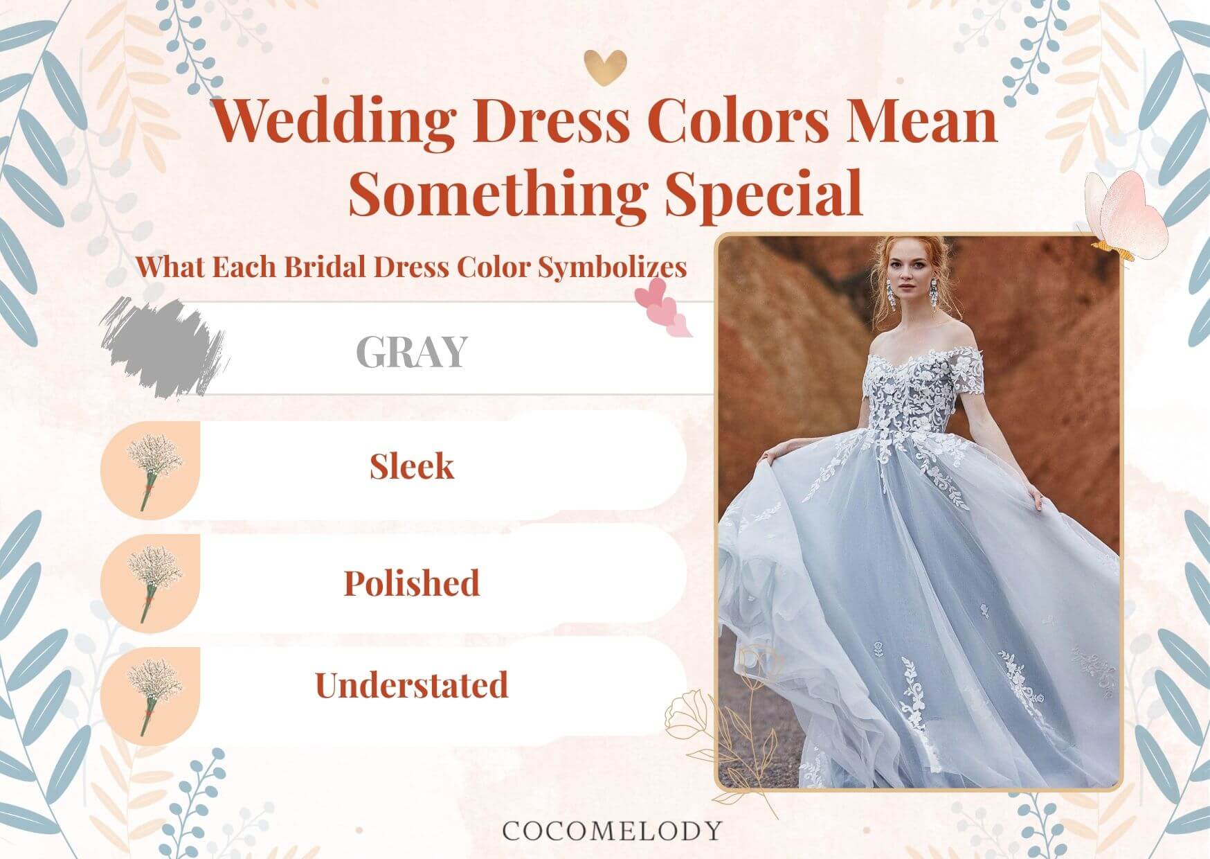 Wedding Dress Colors Means - Gray