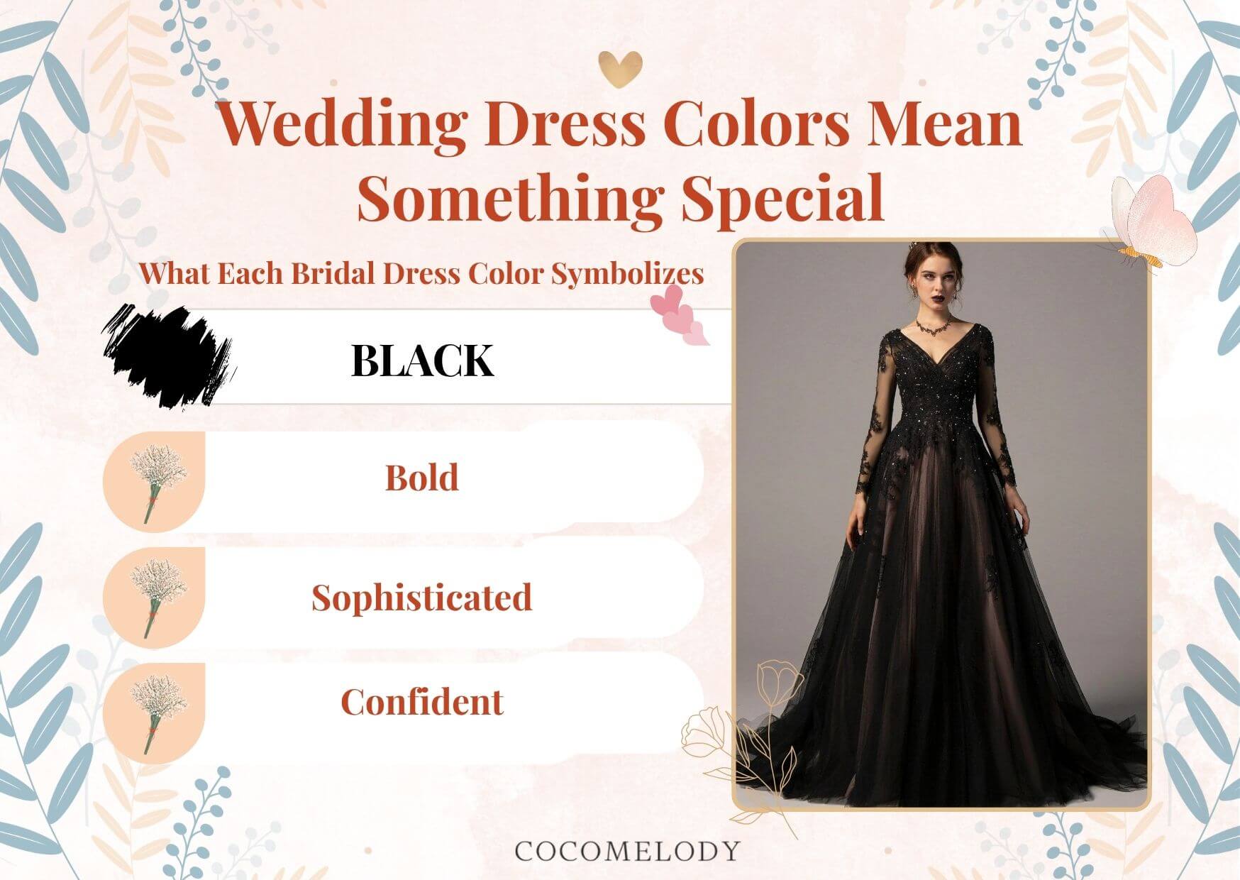 Wedding Dress Colors Means - Black