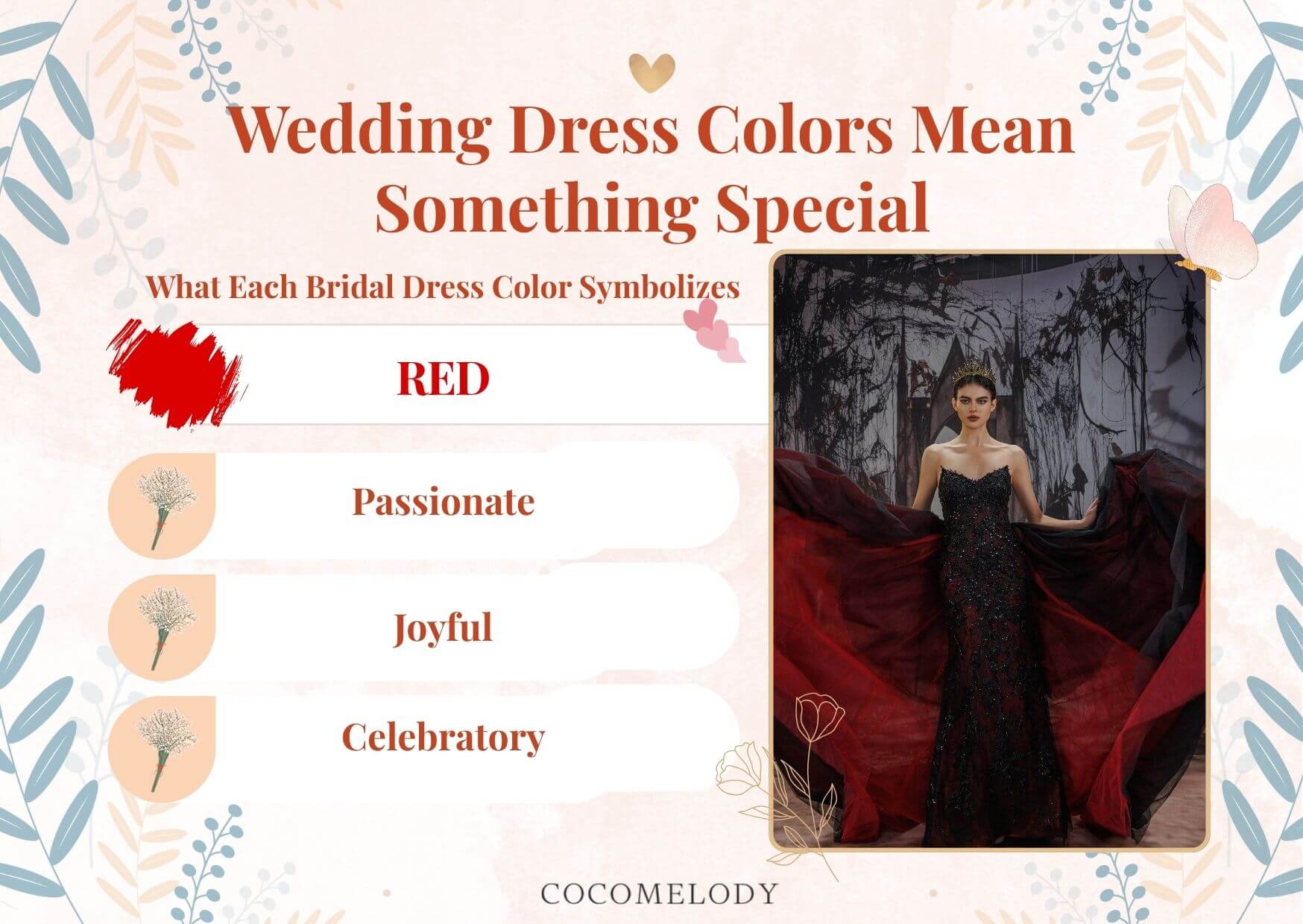 Wedding Dress Colors Means - Red