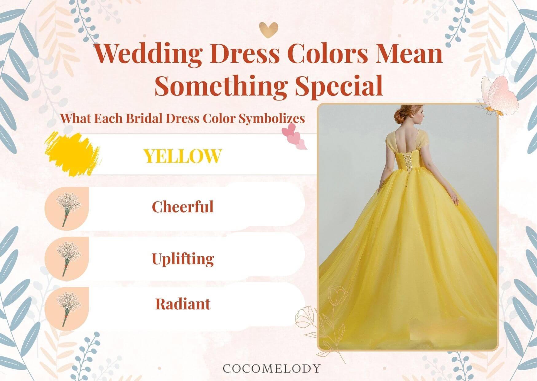 Wedding Dress Colors Means - Yellow