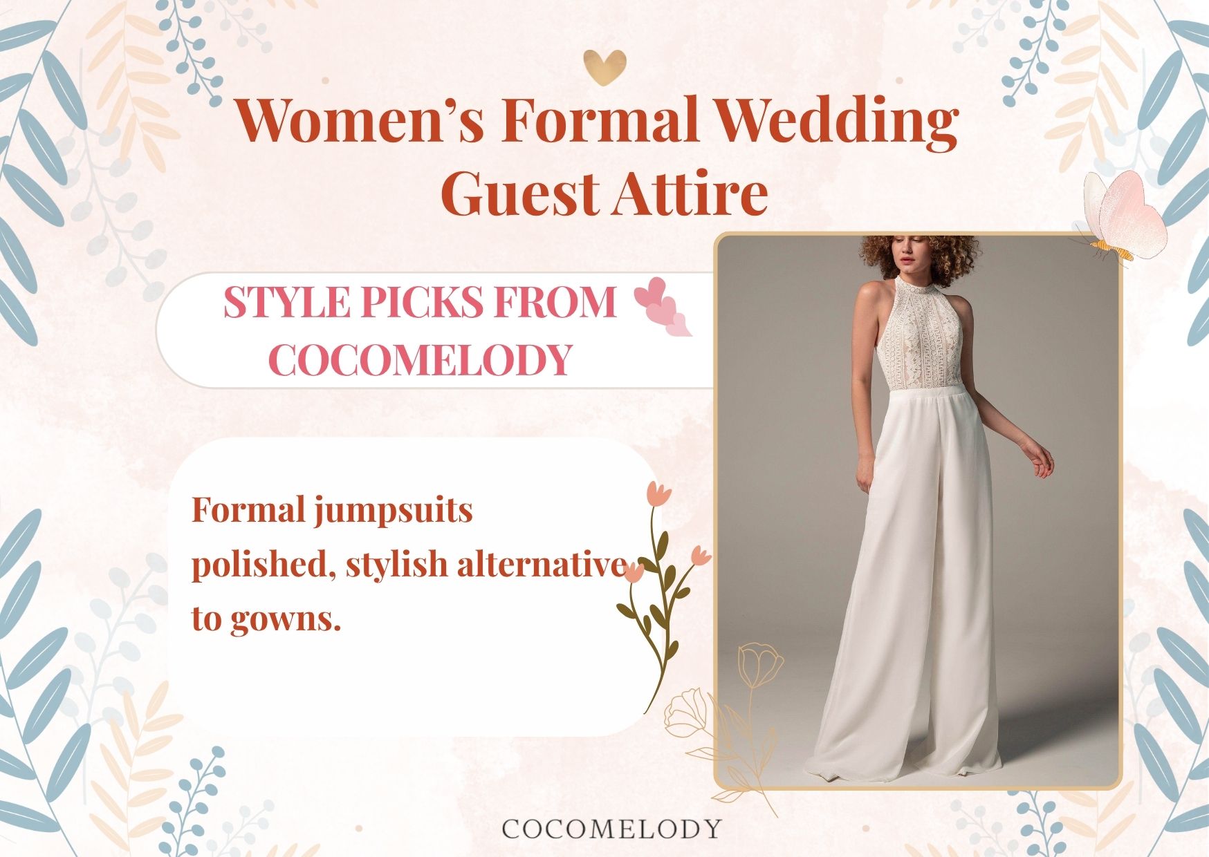 Women’s Formal Wedding Guest Attire -Formal jumpsuits