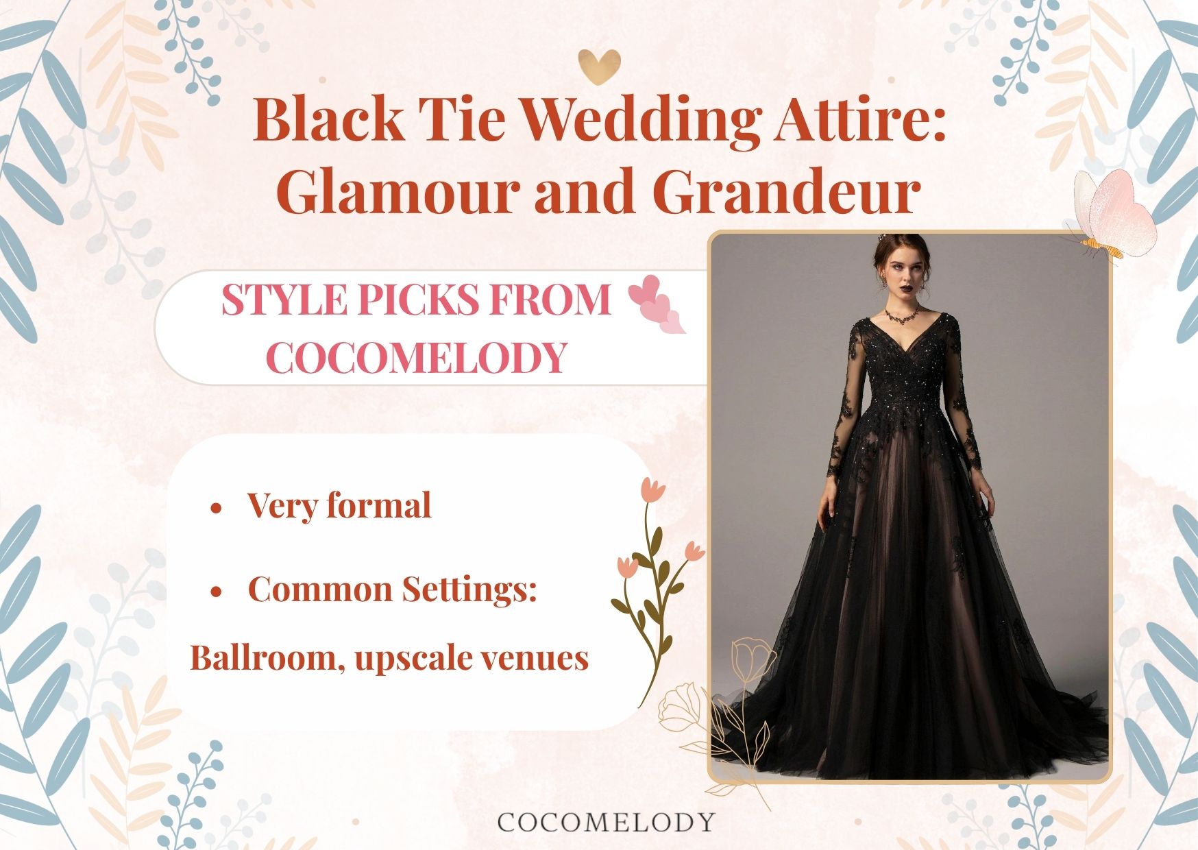 Black Tie Wedding Attire: Glamour and Grandeur