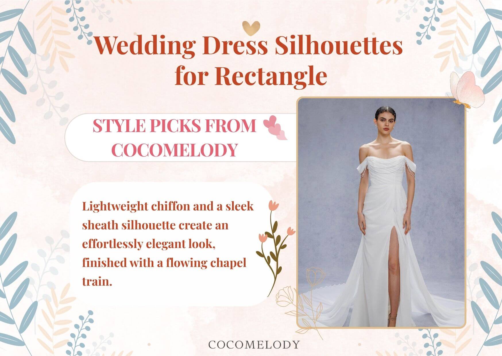 Wedding Dress Silhouettes for Rectangle