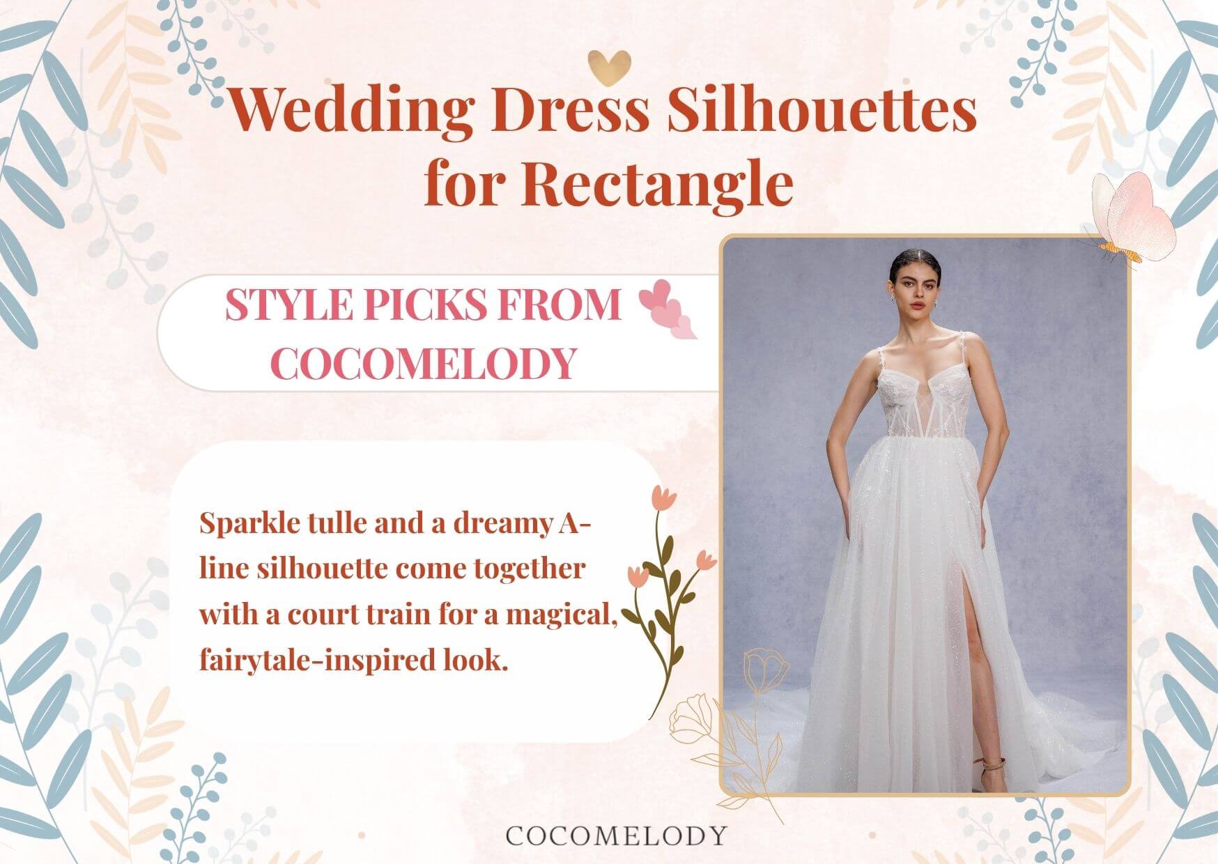 Wedding Dress Silhouettes for Rectangle