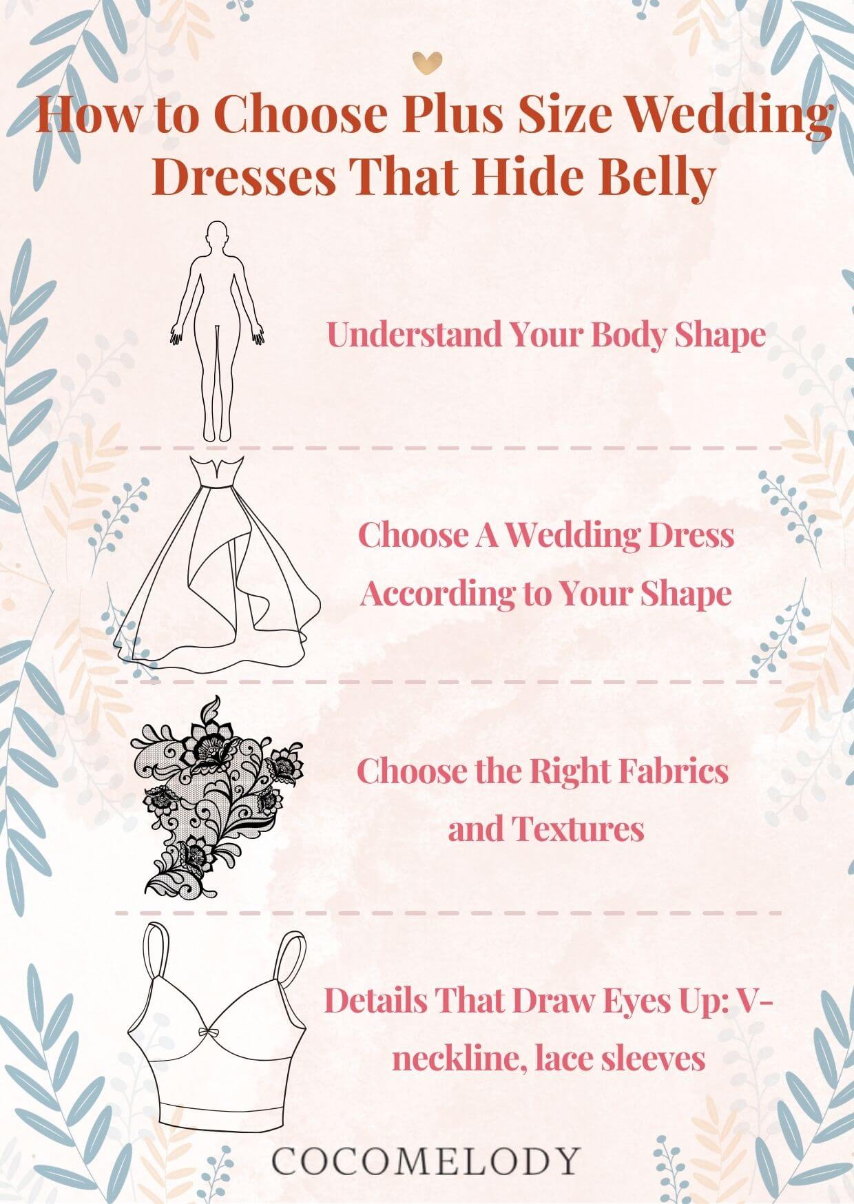 How to Choose Plus Size Wedding Dresses That Hide Belly