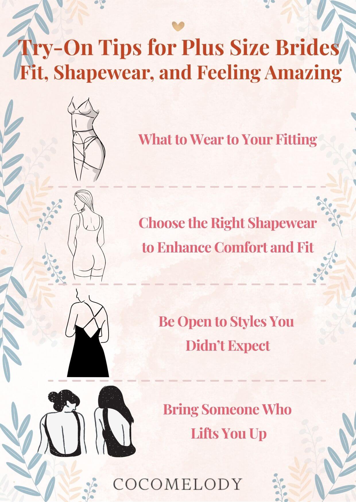 Try-On Tips for Plus Size Brides: Fit, Shapewear, and Feeling Amazing