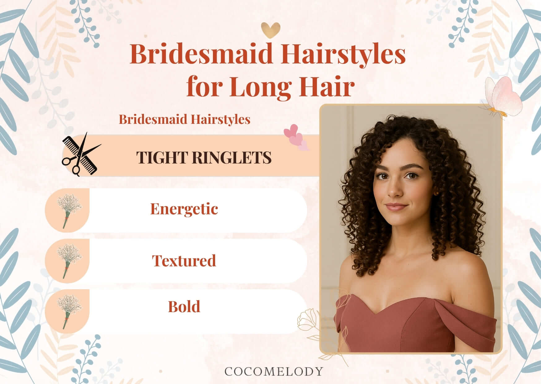 Bridesmaid Hairstyles for Long Hair-Tight Ringlets