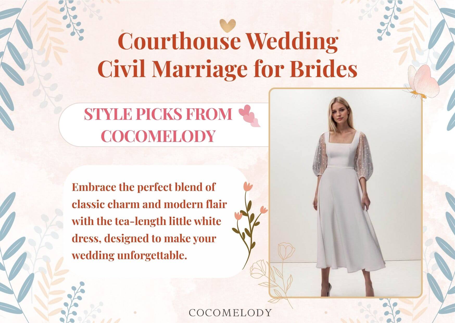 A-Line Tea Length Chiffon Elastic Cloth Wedding Dress