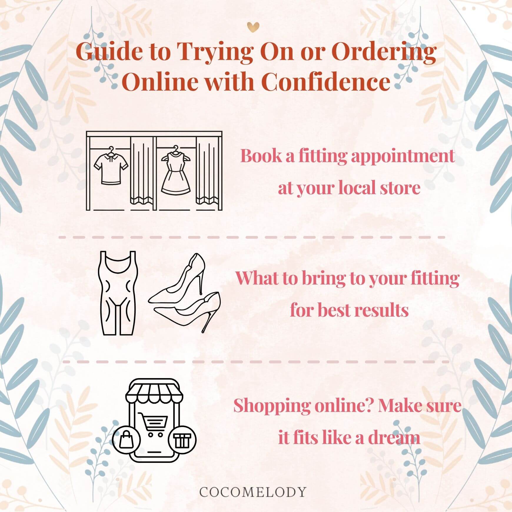 Guide to Trying On or Ordering Online with Confidence